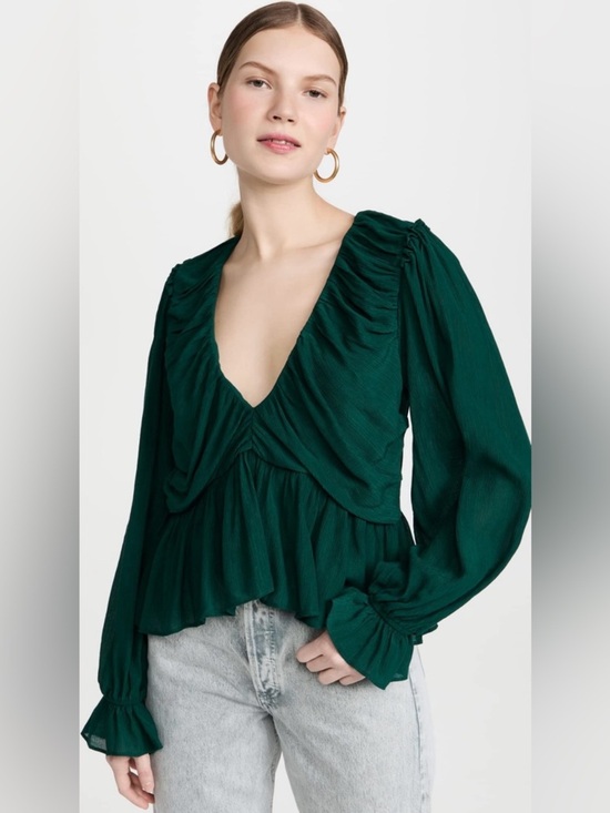 Free People Tops - Free People Women's Daia Puff Sleeve Top, Size S
